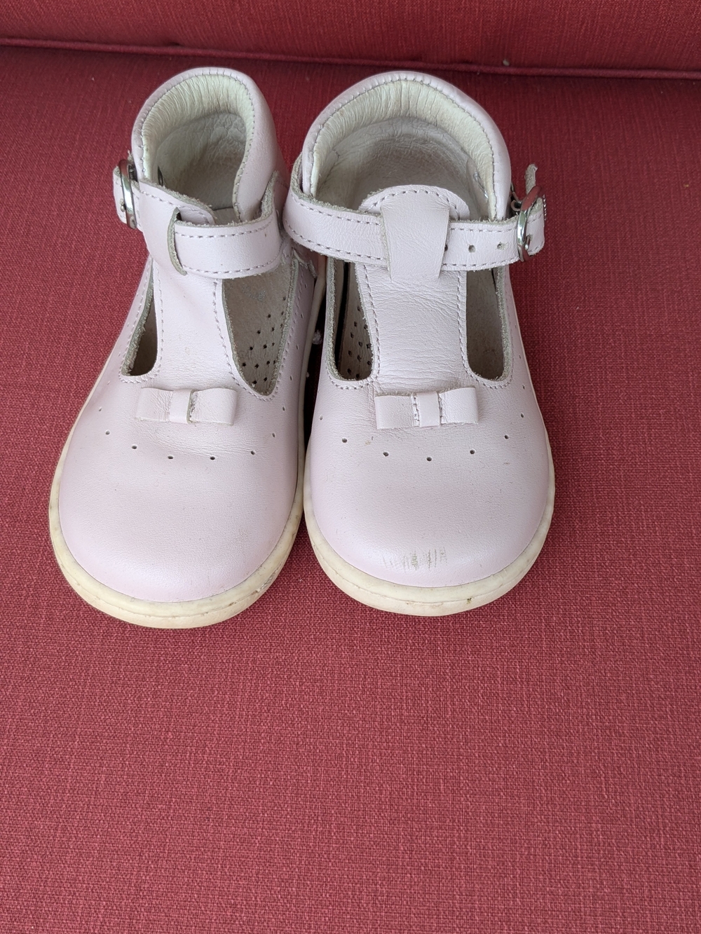 Jacadi Pink Leather Mary Jane Shoes